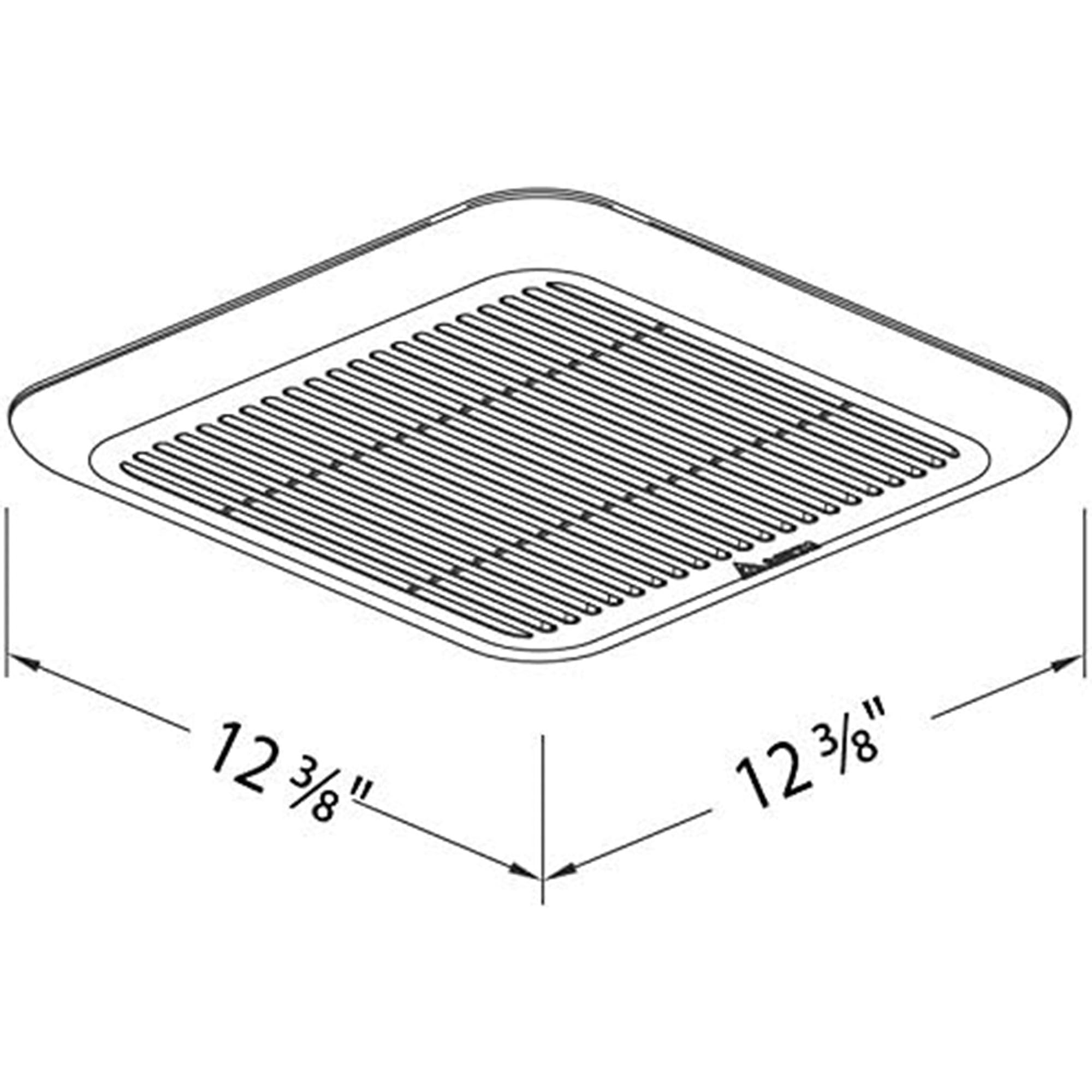 Delta Breez Signature Exhaust Bath Fan Energy Efficient Quiet Operation Motor with Full Speed Adjustable and LED Indicator Light, 80/110 CFM, White