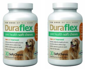 duraflex joint health soft chews, 60 chews, glucosamine and vitamin e supplements for dogs