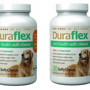 Duraflex Joint Health Soft Chews, 60 Chews, Glucosamine and Vitamin E Supplements for Dogs