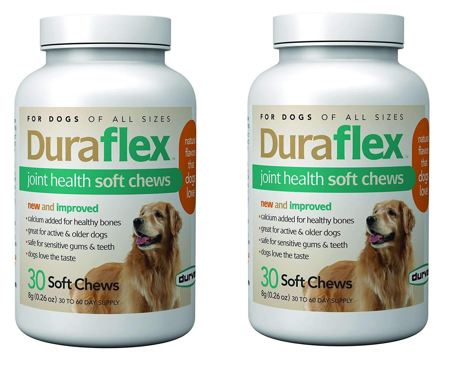 Duraflex Joint Health Soft Chews, 60 Chews, Glucosamine and Vitamin E Supplements for Dogs