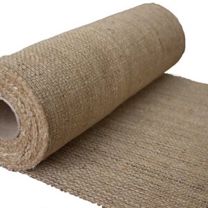 Burlapper Burlap Roll, 12" x 10 yd, Medium Weight 10 oz Jute Fabric for Table Runner, Banner, Placemats, Arts, Crafts, Sewing, Wedding, Baby Shower, Lawn and Garden; Natural Edges (Made in USA)