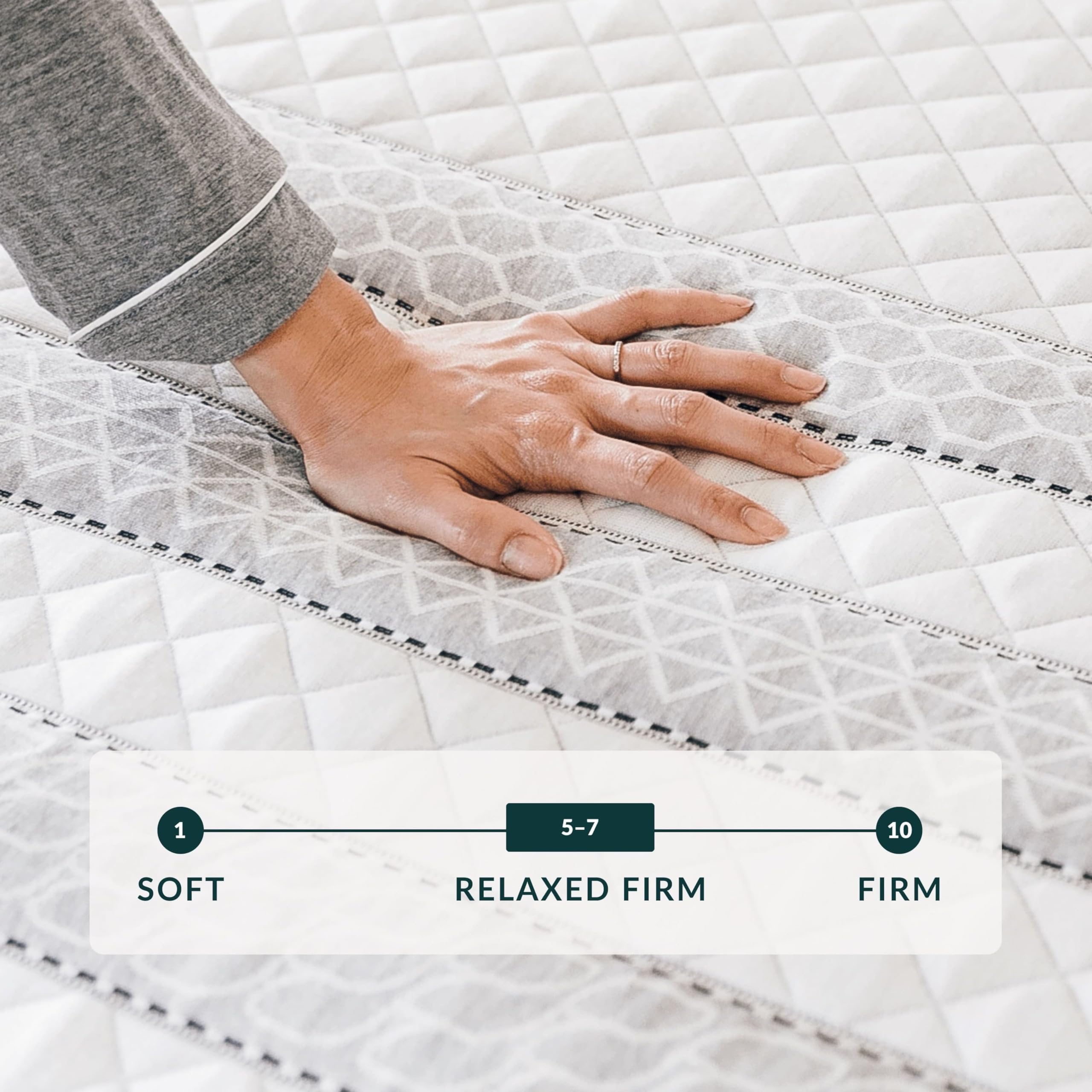 Leesa Sapira Hybrid 11" Mattress, California King Size, Premium Cooling Foam and Individually Wrapped Spring / CertiPUR-US Certified / 100-Night Trial