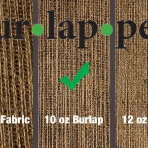 Burlapper Burlap Roll, 12" x 10 yd, Medium Weight 10 oz Jute Fabric for Table Runner, Banner, Placemats, Arts, Crafts, Sewing, Wedding, Baby Shower, Lawn and Garden; Natural Edges (Made in USA)