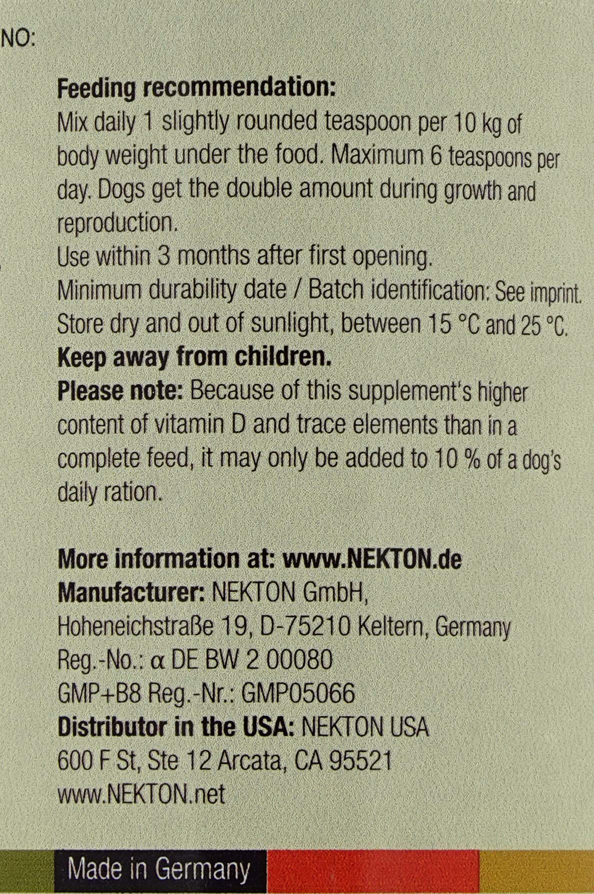 Nekton-Dog Easy Barf Raw Food Supplement 350gm (12.35oz)