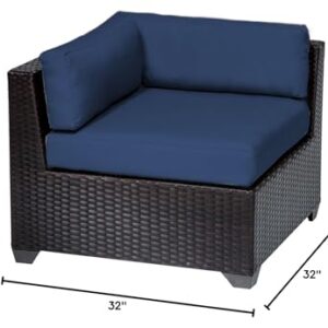 TK Classics TKC010b-CS-NAVY Belle Corner Sofa, Navy