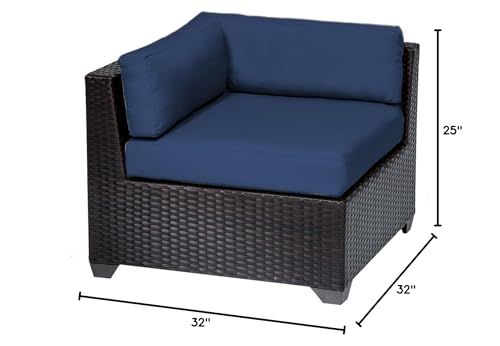 TK Classics TKC010b-CS-NAVY Belle Corner Sofa, Navy