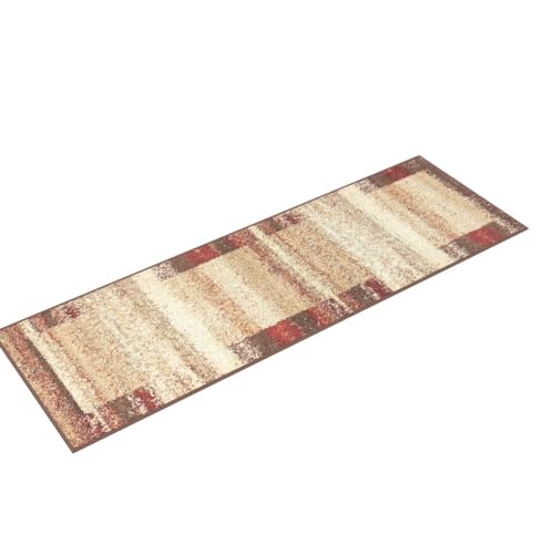 Unique Loom Autumn Collection Modern Contemporary Casual Abstract Area Rug, 2' x 6' 1" Runner, Beige/Brown