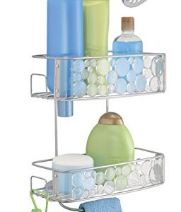 InterDesign Shower Caddy 21.8 in. H x 10.3 in. W x 5.5 in. L Stainless Steel Clear Metal