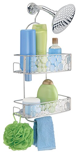 InterDesign Shower Caddy 21.8 in. H x 10.3 in. W x 5.5 in. L Stainless Steel Clear Metal