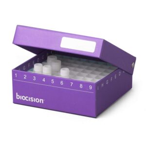 BioCision BCS-206MC TruCool Hinged CryoBox, 81-Place, Multi-Color (Pack of 5)