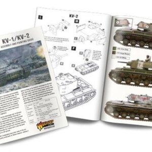 Warlord Bolt Action Soviet KV1/2 Heavy Tank 1:56 WWII Military Wargaming Plastic Model Kit, Small