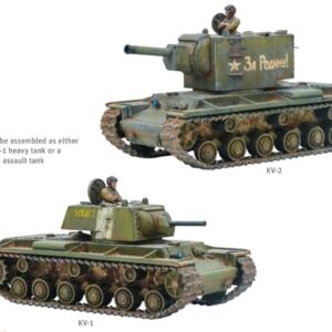 Warlord Bolt Action Soviet KV1/2 Heavy Tank 1:56 WWII Military Wargaming Plastic Model Kit, Small