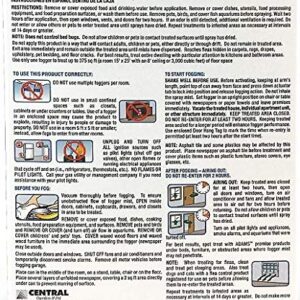 Adams Flea & Tick Indoor Fogger | 2 x 3 oz Cans | Kills Fleas, Flea Eggs, Ants, Flies, Cockroaches, Mosquitoes, Spiders, Silverfish| Each Fogger Treats Up to 375 Square Feet | 6 oz Total