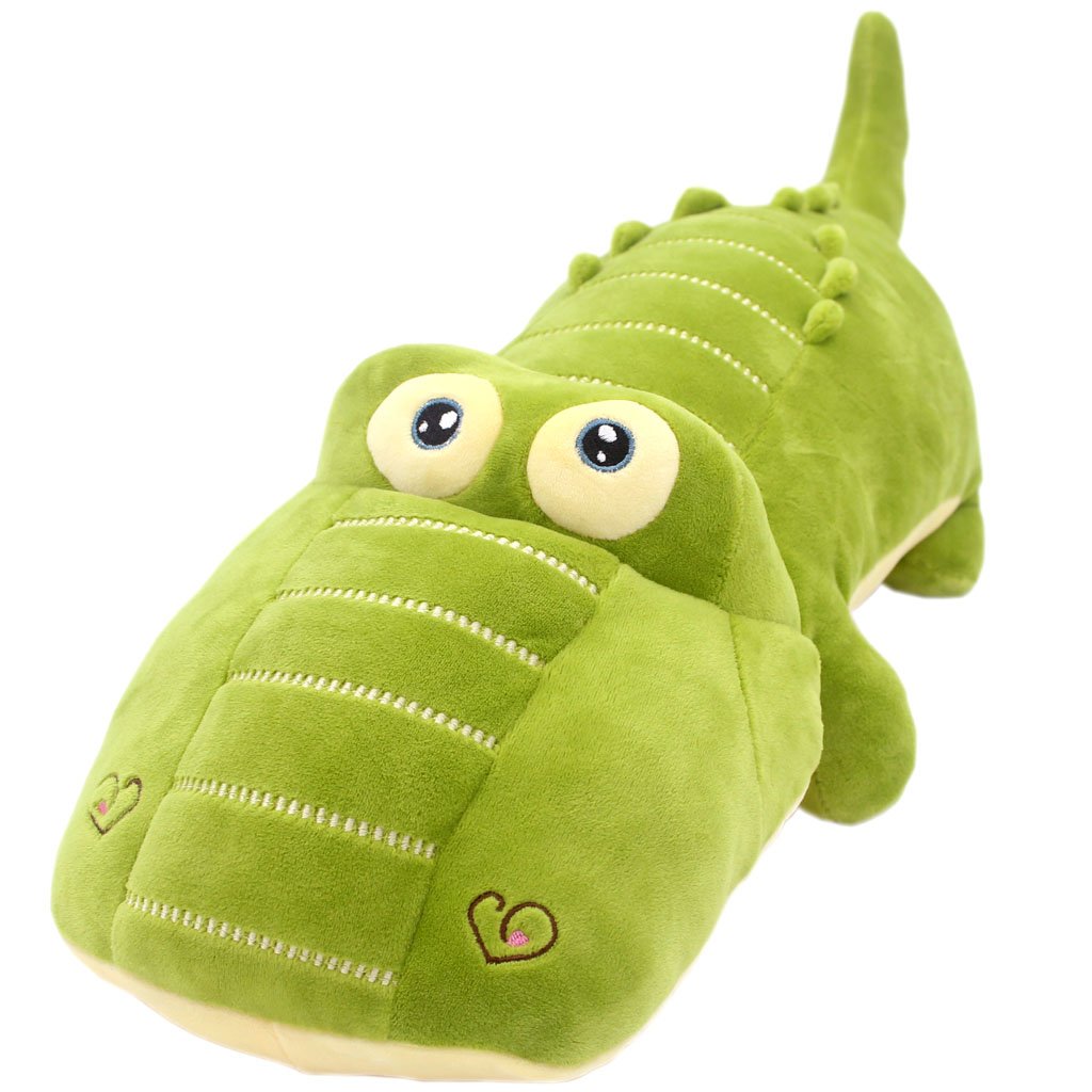 TAGLN Stuffed Animals Alligator Toys Pillows The Crocodile Plush Green 20 Inch