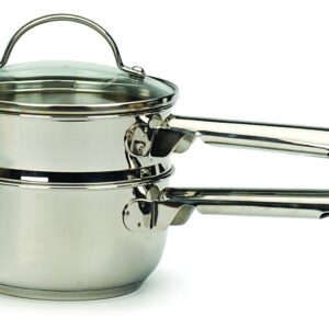 RSVP International 1-quart Induction Double Boiler, 2 Cups, Multi Color