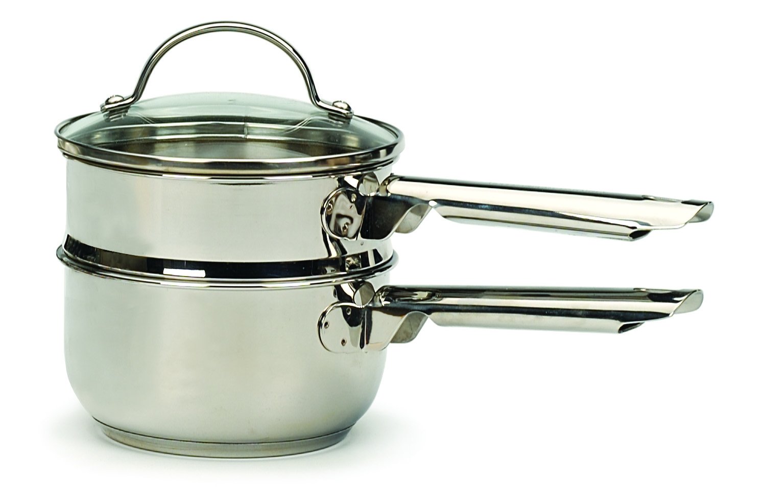 RSVP International 1-quart Induction Double Boiler, 2 Cups, Multi Color