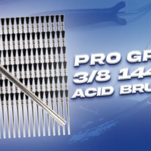 Pro Grade - Acid Brushes - 144 Count 3/8" Boar Hair Acid Flux Brushes