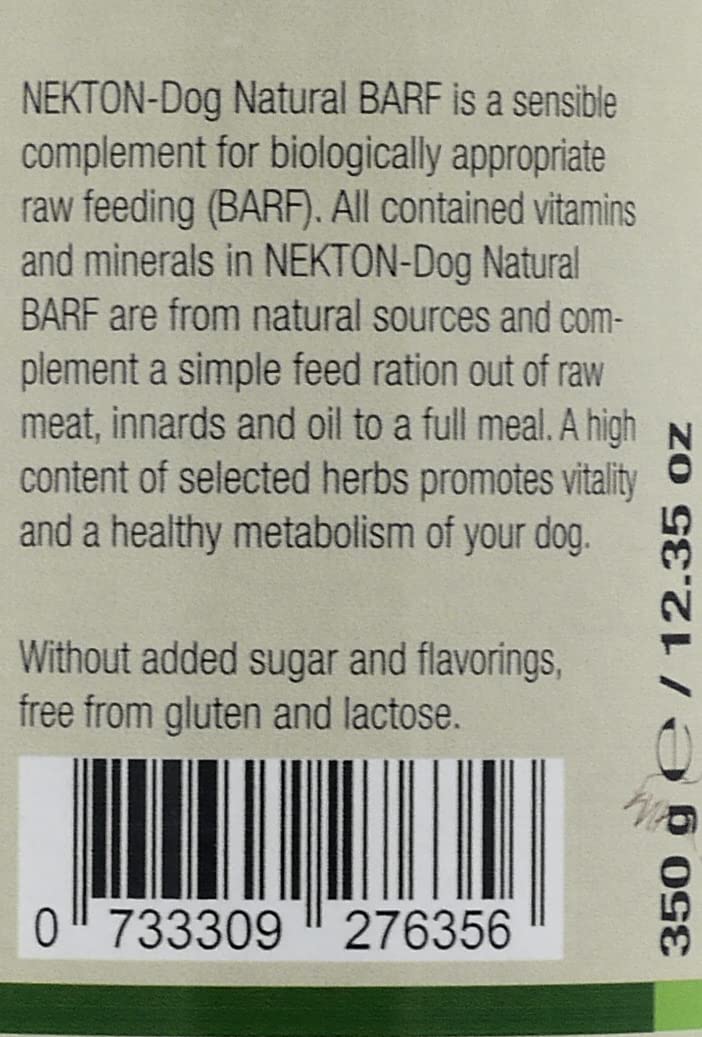 Nekton-Dog Natural Barf Raw Food Supplement 350gm (12.35oz)