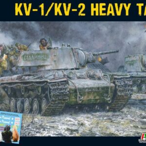 Warlord Bolt Action Soviet KV1/2 Heavy Tank 1:56 WWII Military Wargaming Plastic Model Kit, Small