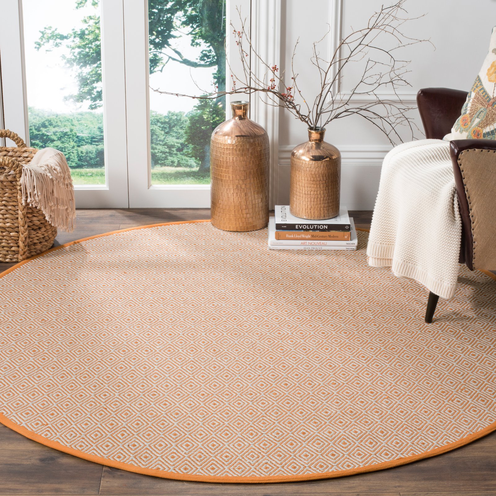 SAFAVIEH Montauk Collection Accent Rug - 3' x 5', Ivory & Light Blue, Handmade Flat Weave Cotton, Ideal for High Traffic Areas in Entryway, Living Room, Bedroom (MTK515D)