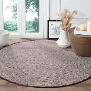 SAFAVIEH Montauk Collection Accent Rug - 3' x 5', Ivory & Light Blue, Handmade Flat Weave Cotton, Ideal for High Traffic Areas in Entryway, Living Room, Bedroom (MTK515D)