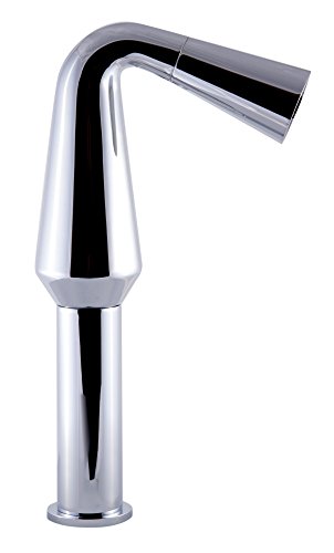 ALFI brand AB1792-PC Polished Chrome Single Hole Tall Cone Waterfall Bathroom Faucet, 1.38"L x 5"W x 11.25"H, Silver