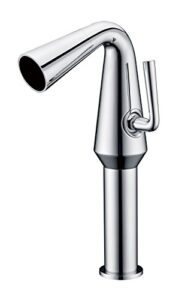 alfi brand ab1792-pc polished chrome single hole tall cone waterfall bathroom faucet, 1.38"l x 5"w x 11.25"h, silver