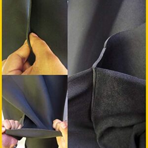 Neoprene Bonded Sponge Waterproof Wetsuit Fabric Black 1MM Thick Sold by The Yard (1 Yard)