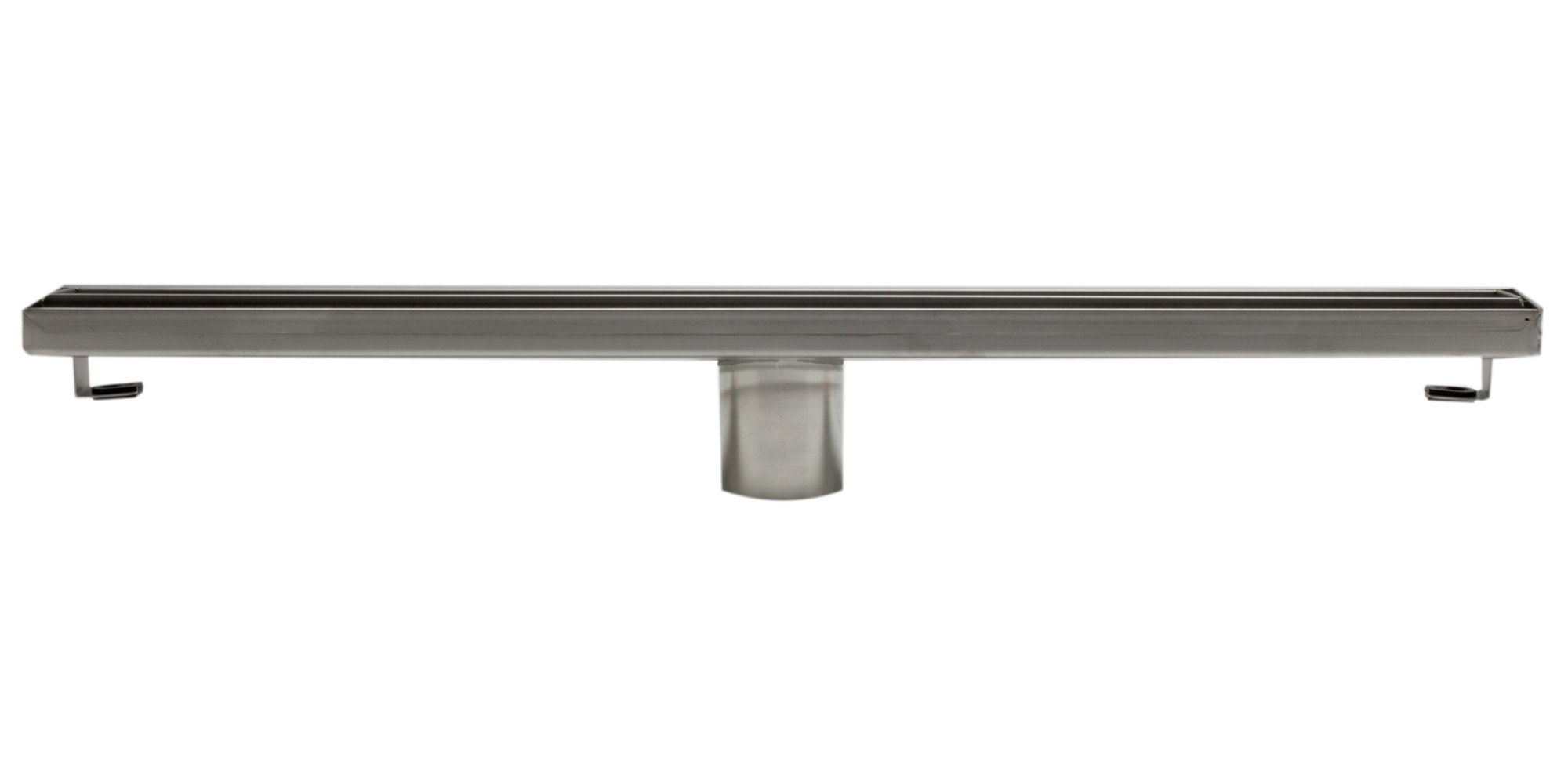 ALFI brand ABLD24A 24" Long Modern Stainless Steel Linear Shower Drain Without Cover, Silver