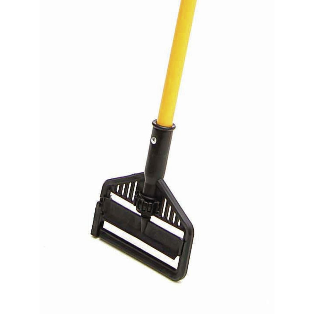 HUBERT Mop Handle for 1" W Mop Head Gate Style Yellow Fiberglass - 60" L