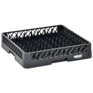 Vollrath Traex Black Plastic Plate Peg Dishwashing Rack - 19 3/4"L x 19 3/4"W x 4"H