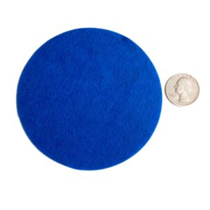 Playfully Ever After 4 Inch Blue 16pc Stiff Felt Circles