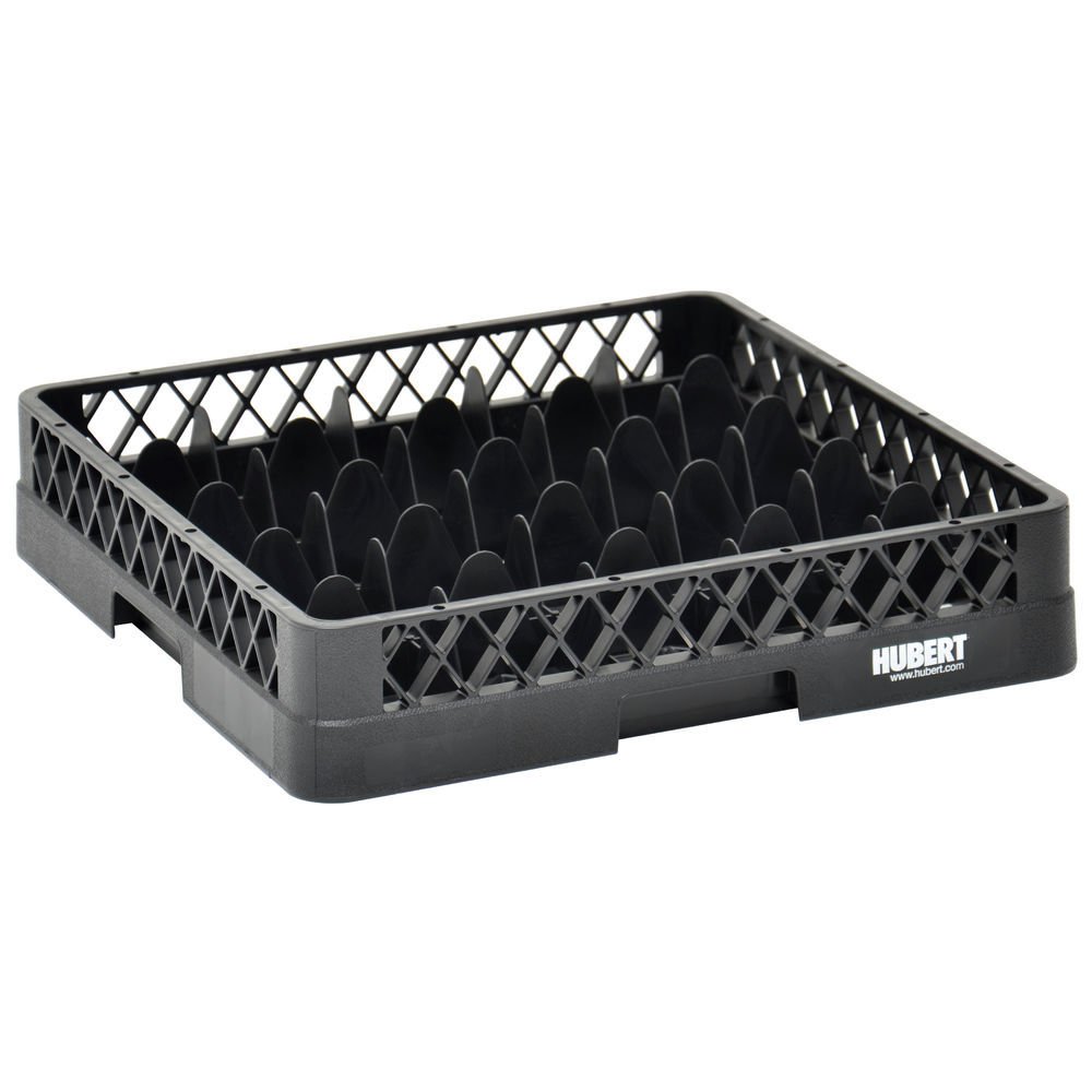 Vollrath Traex Black Plastic 25 Compartment Dishwashing Base Rack - 19 3/4"L x 19 3/4"W x 4"H