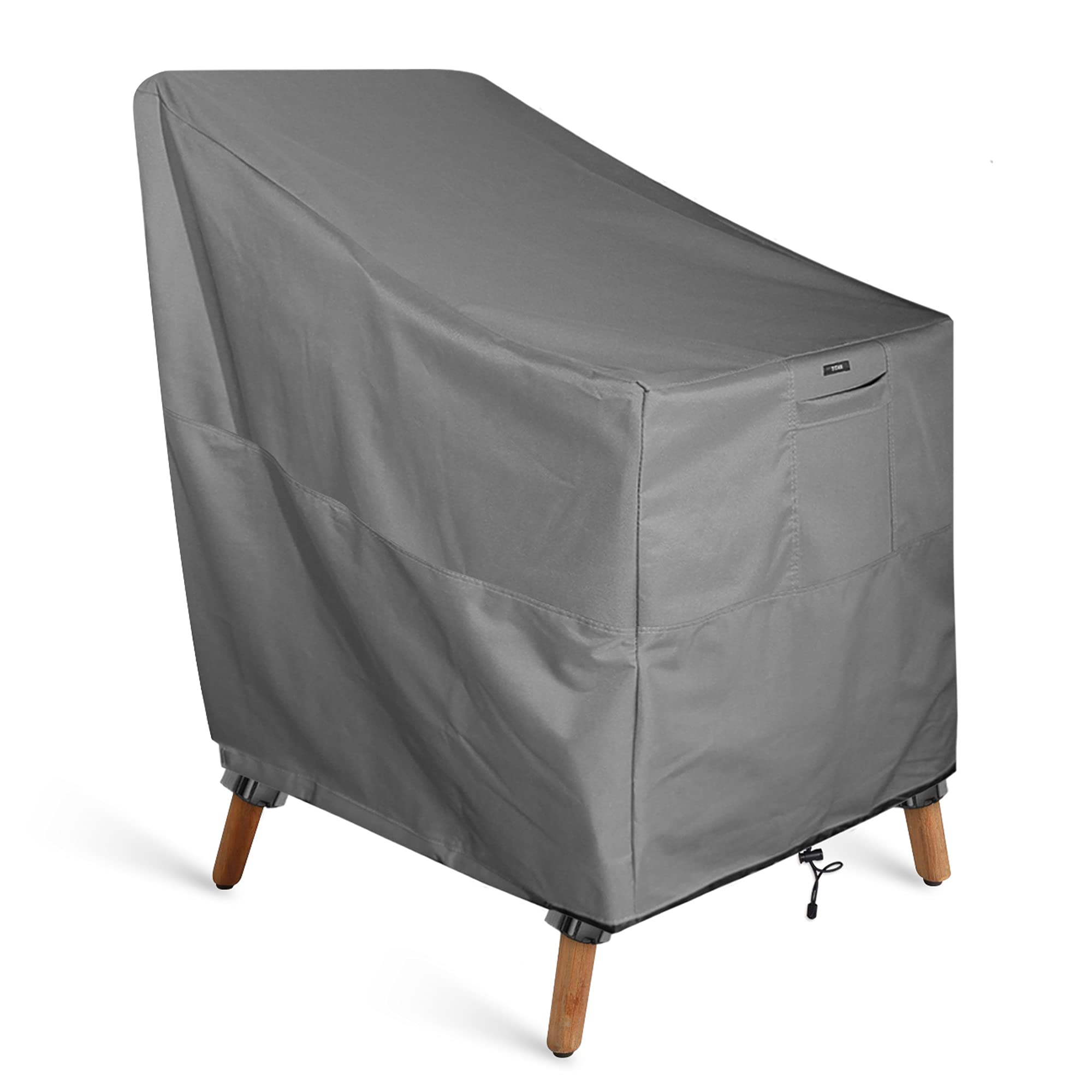 KHOMO GEAR - Patio Outdoor Furniture Chair Cover - Premium Heavy Duty - Grey