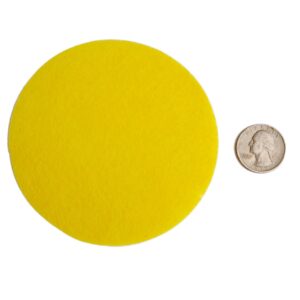 Playfully Ever After 4 Inch Yellow 16pc Stiff Felt Circles