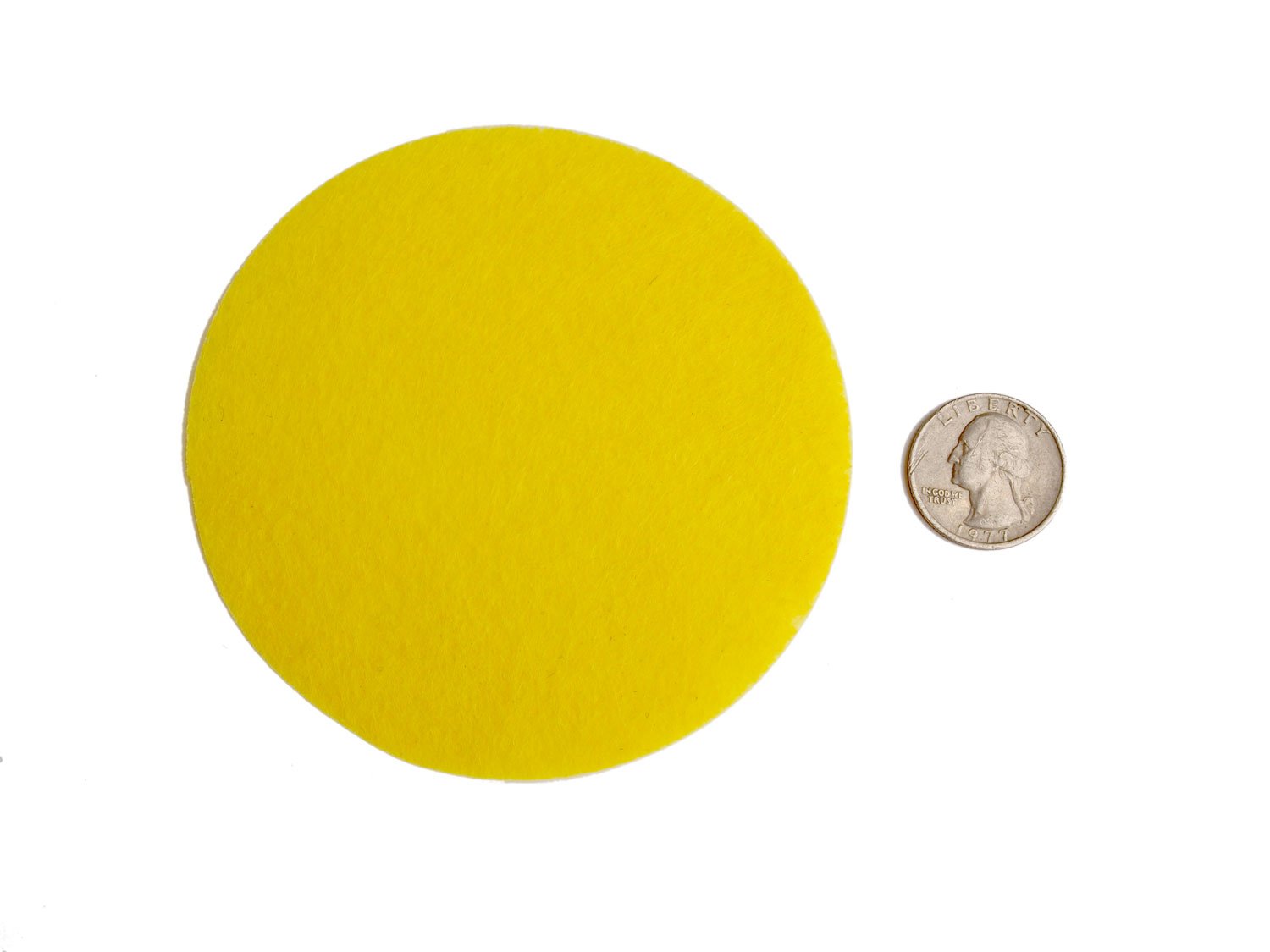 Playfully Ever After 4 Inch Yellow 16pc Stiff Felt Circles