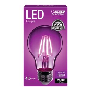 Feit Electric A19 (A19/TP/LED) Purple Filament LED 25W, A19 2.38" D x 4.44" H