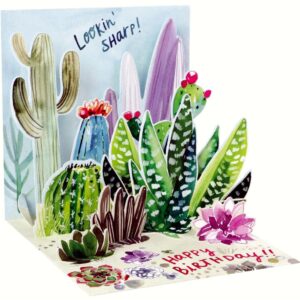 3D Pop Up Birthday card - CACTI