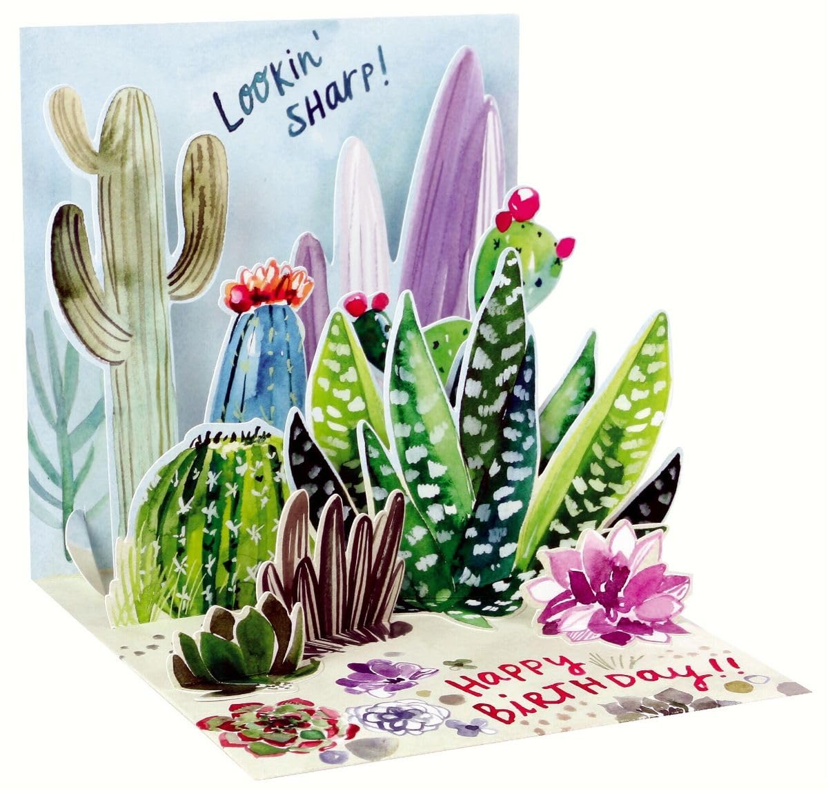 3D Pop Up Birthday card - CACTI