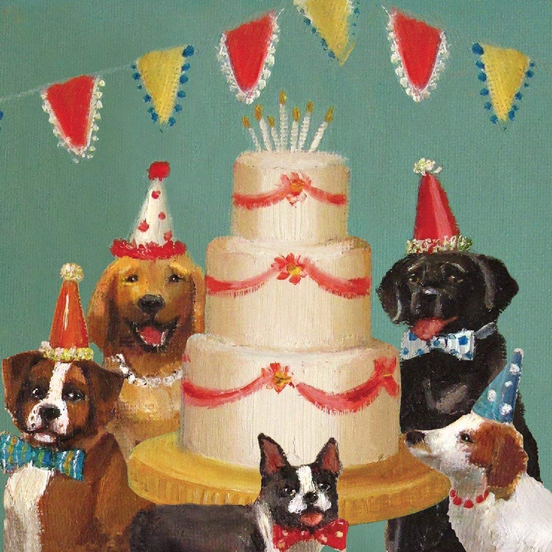 3D Pop Up Birthday card - DOGS and CAKE