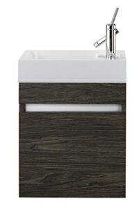 cutler kitchen and bath sangallo space saver bathroom vanity, 18 inches