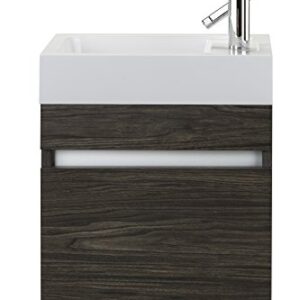 Cutler Kitchen and Bath Sangallo Space Saver Bathroom Vanity, 18 Inches