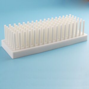 PUL FACTORY Plastic Test Tube Stand for Drying Test Tube 6x17 (White, 102-Well)