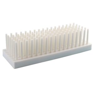 pul factory plastic test tube stand for drying test tube 6x17 (white, 102-well)