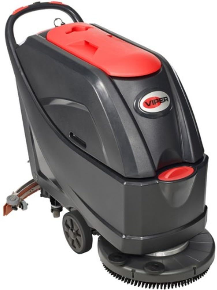 Viper Cleaning Equipment 56384813 AS5160T Walk Behind Automatic Scrubber, 20" Brush, 16 gal, Traction Drive, 31" Squeegee, 105 A/H Wet Batteries, 10 Amp Charger