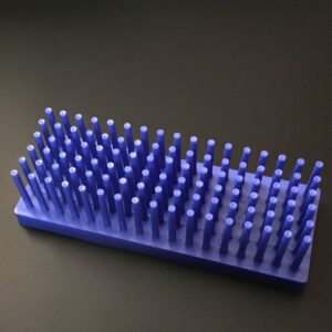 PUL FACTORY Plastic Test Tube Stand for Drying Test Tube (Blue, 102-Well)