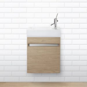 Cutler Kitchen and Bath Sangallo Space Saver Bathroom Vanity, 18 Inches