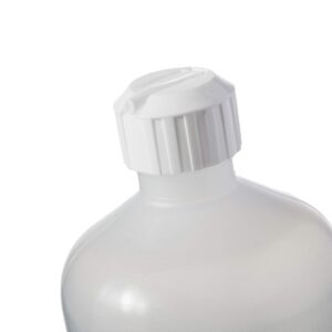 Consolidated Plastics Boston Round Bottles with Flip-Top Cap, LDPE, 16 oz, White, 12 Piece