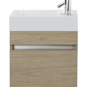 Cutler Kitchen and Bath Sangallo Space Saver Bathroom Vanity, 18 Inches