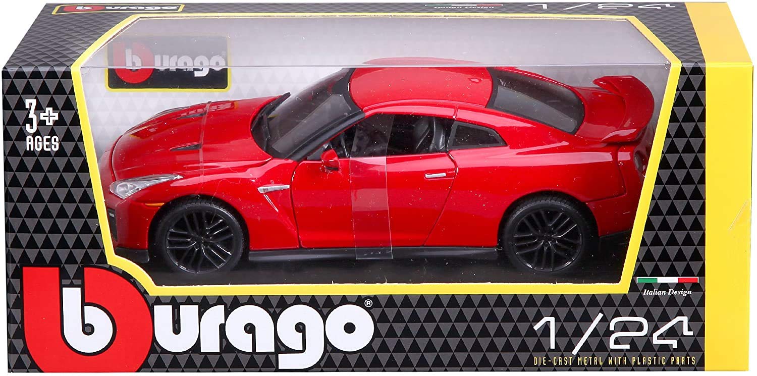 Bburago B18-21082 Nissan GT-R 2017" Diecast Model Kit, 1:24 Scale, Assorted Colors